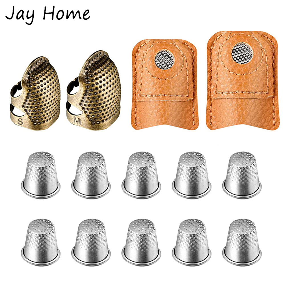 Sewing Thimble Metal - 14 pezzi set ditale per cucire