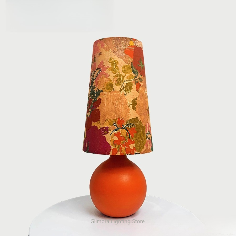 Century Textile & Sewing Supply Reviews - Lampada da tavolo con sfera arancione: