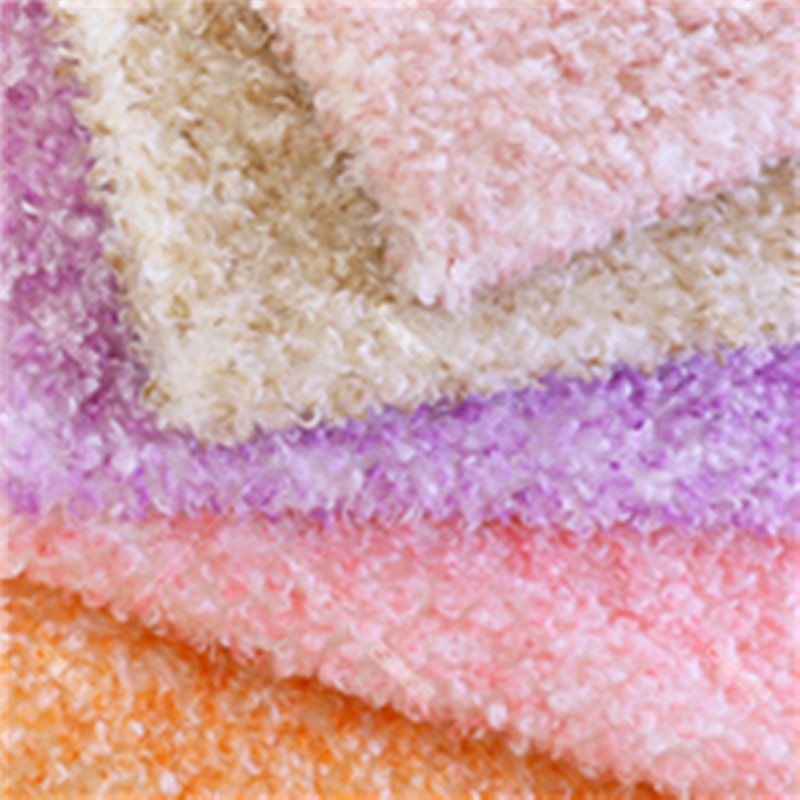 Sewing Tie Dye - Tessuto peluche tinto a due toni