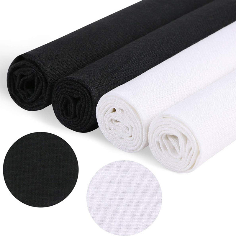 Sewing Embroidery Fabric - 4 pezzi di tessuto di lino,