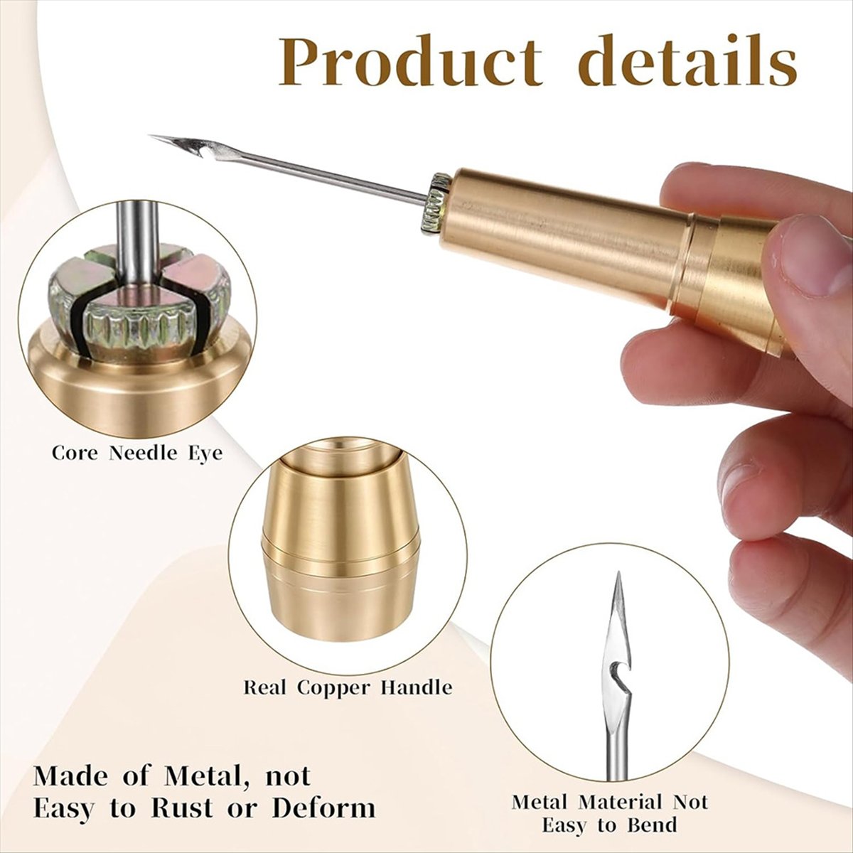 Sewing Repair - Kit punteruolo per cucito in pelle