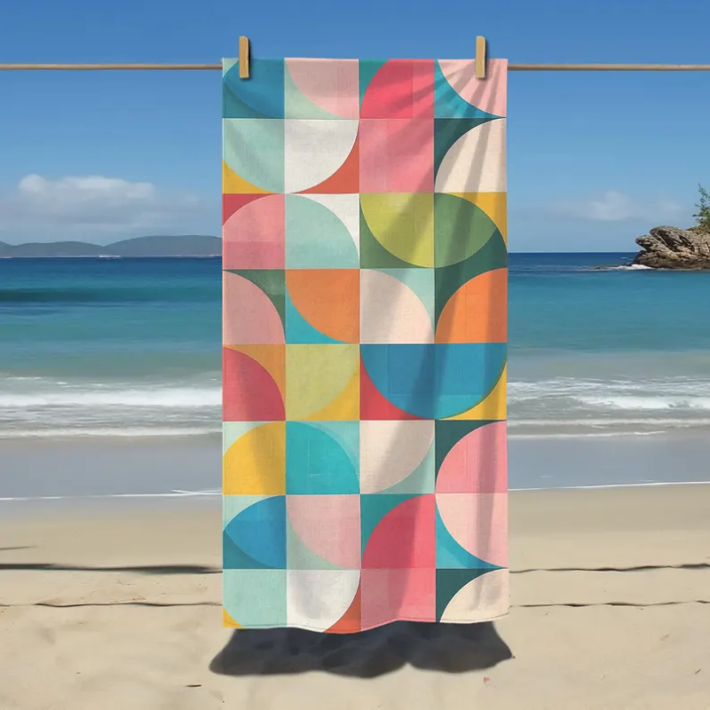 Telo Mare Geometrico a Blocchi - Century Textile & Sewing Supply Reviews recensione e prezzo
