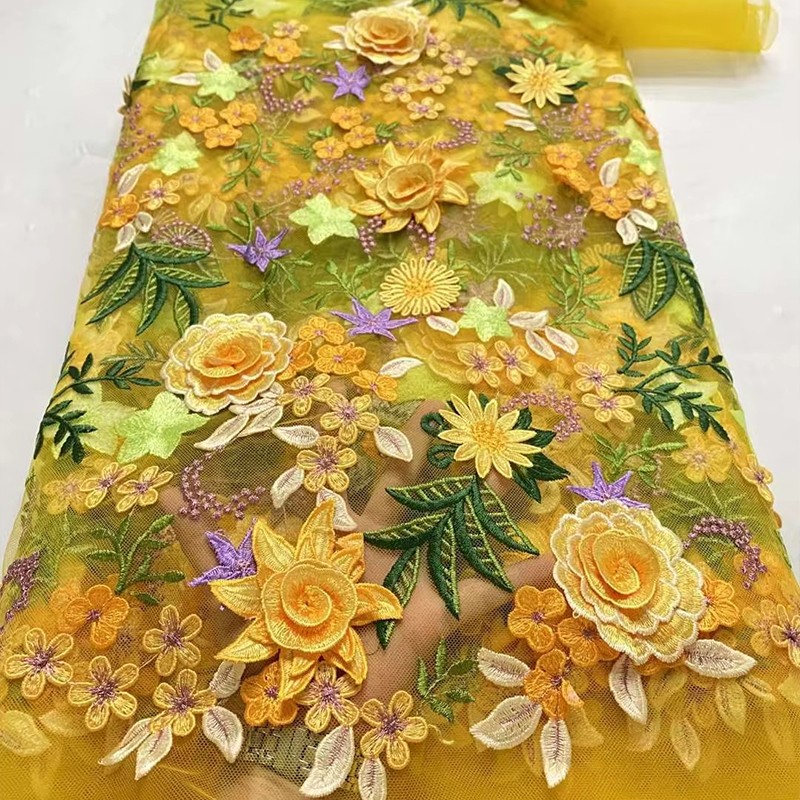 Tessuto in Tulle Ricamato Flor - Sewing And Textile recensione e prezzo