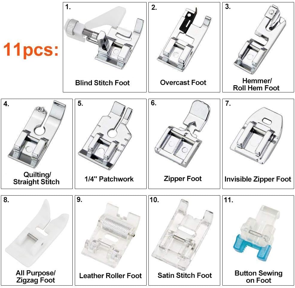 Set di 11 Piedini Premistoffa  - Textile Sewing Machines recensione e prezzo