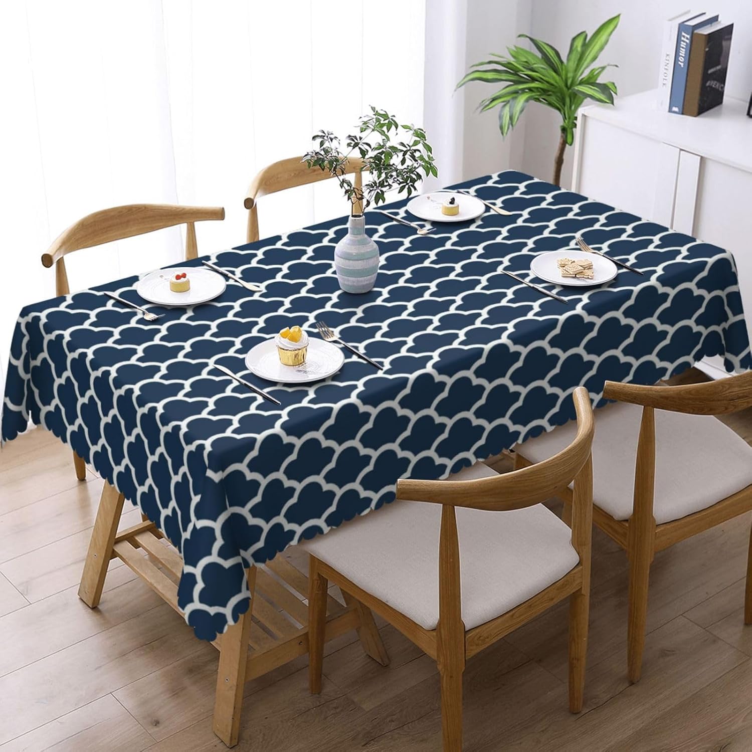 Tovaglia Blu Navy con Motivo a - Century Textile & Sewing Supply Reviews recensione e prezzo